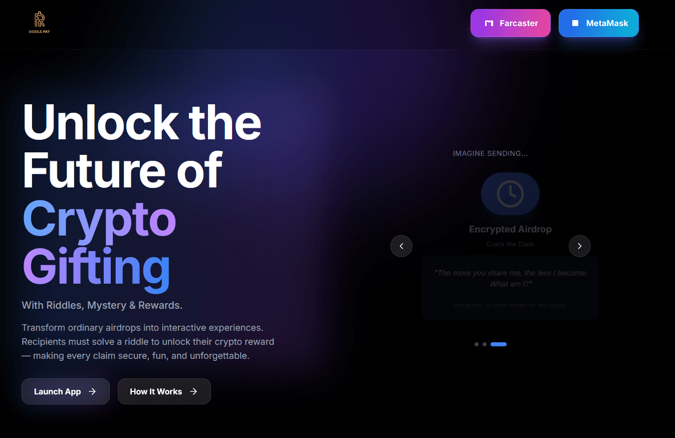 RiddlePay — Gamified Rewards Platform